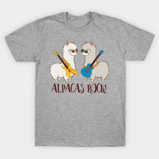 Alpacas Rock! Cute Funny Alpaca Love T-Shirt